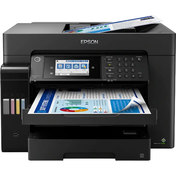 Multifunctional Inkjet Epson L15160 Color A3+ Negru - 2400 x 4800 dpi | 1200 dpi | 125 pagini | 3.8 pL Multifunctional Inkjet Epson L15160 Color A3+ Negru - 2400 x 4800 dpi | 1200 dpi | 125 pagini | 3.8 pL