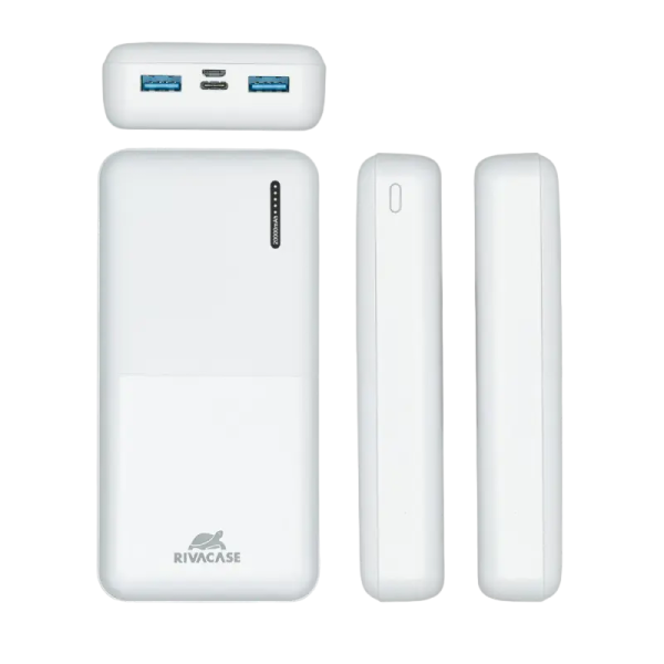 Acumulator extern Rivacase VA2572 Alb - Li-Polymer | 20000 mAh Acumulator extern Rivacase VA2572 Alb - Li-Polymer | 20000 mAh