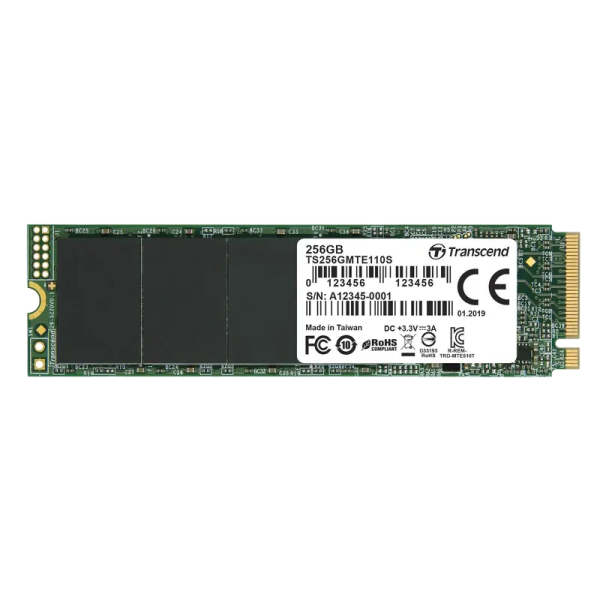 Unitate SSD Transcend 110S 256 GB - M.2 NVMe | NVMe PCIe 3.0 x4 | 1100 MB/s Unitate SSD Transcend 110S 256 GB - M.2 NVMe | NVMe PCIe 3.0 x4 | 1100 MB/s