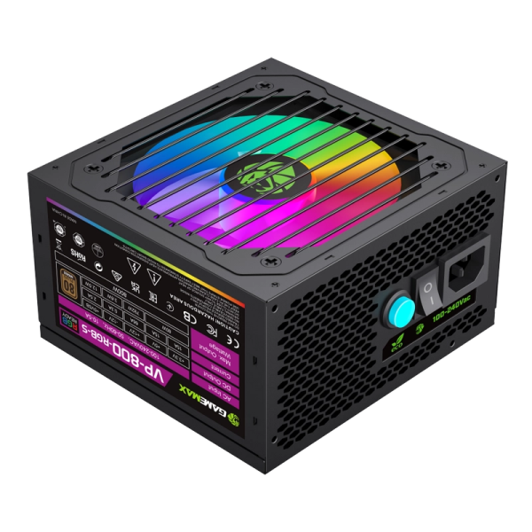 Блок питания для компьютеров Gamemax VP-800-RGB-S ATX Черный - 800 W | ATX | 120 мм Блок питания для компьютеров Gamemax VP-800-RGB-S ATX Черный - 800 W | ATX | 120 мм