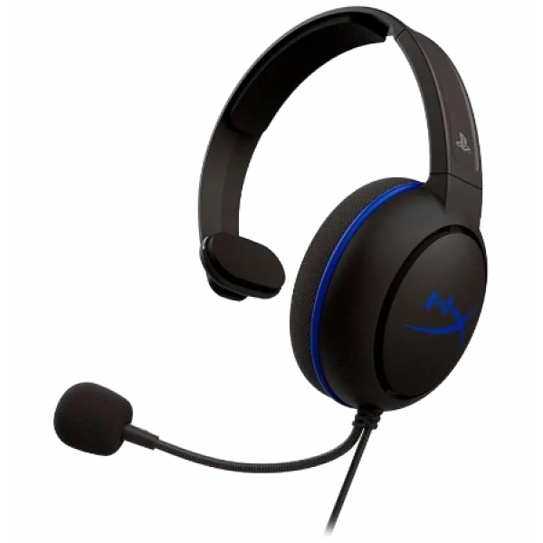 Căști gaming HyperX Cloud Chat PS4, Cu fir, Negru/Albastru Căști gaming HyperX Cloud Chat PS4, Cu fir, Negru/Albastru