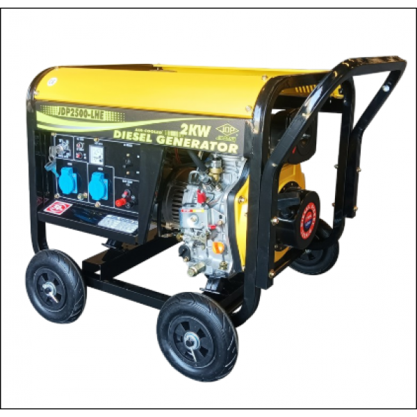 DIESEL GENERATOR JDP2500-LHE/230V/SINGLE PHASE - Open Type, Air-cooled
