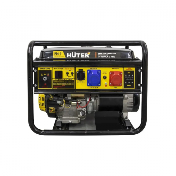 Генератор DY9500LX-3 PRO Бензин 6.8 кВт 220/380 В Huter