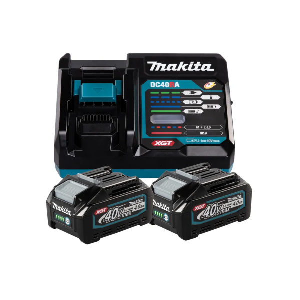 Set încărcător + 2 acumulatoare XGT 2 x 4.0 Ah (Li-Ion) 40 V Makita Set încărcător + 2 acumulatoare XGT 2 x 4.0 Ah (Li-Ion) 40 V Makita
