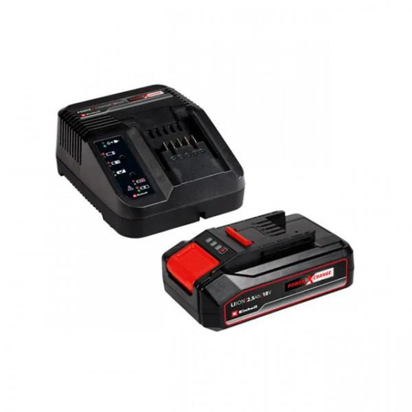 Set încărcător + acumulator XPWR 2.5 Ah 18 V Li-Ion Einhell Set încărcător + acumulator XPWR 2.5 Ah 18 V Li-Ion Einhell