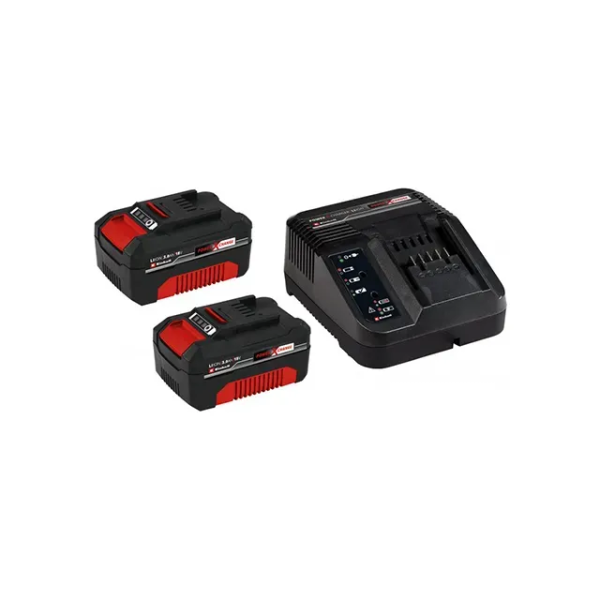 Set încărcător + 2 acumulatoare XPWR 2 x 3.0 Ah 18 V Li-Ion Einhell Set încărcător + 2 acumulatoare XPWR 2 x 3.0 Ah 18 V Li-Ion Einhell