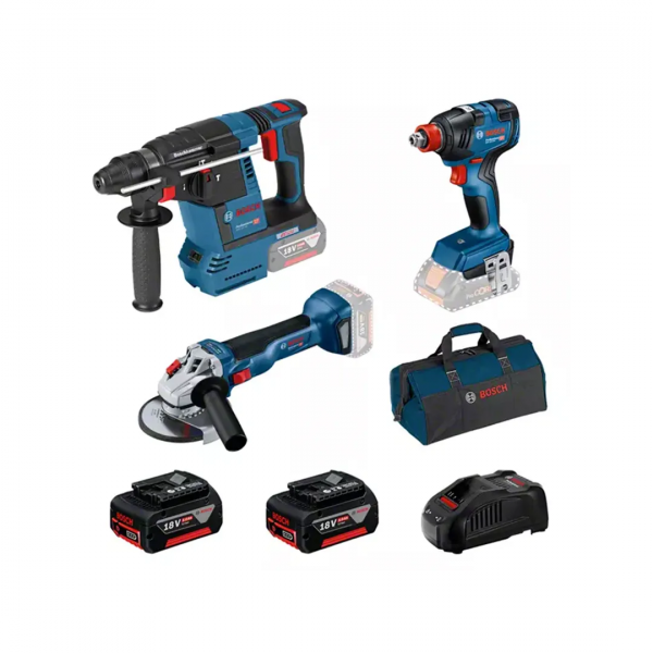 Set scule electrice 5 Ah GBH/GWS/GDX/GBA/GAL 18 V Bosch