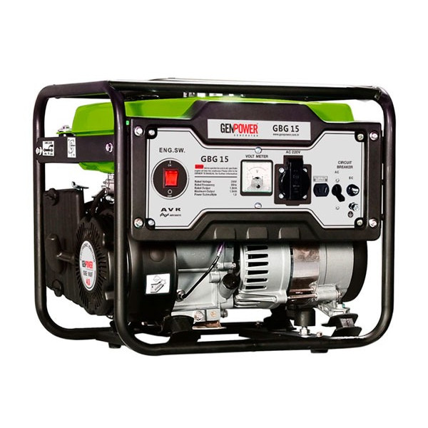 Generator de benzină GENPOWER GBG15 1,0 - 1,2 KW 3000 об/мин - 50Hz 230V Generator de benzină GENPOWER GBG15 1,0 - 1,2 KW 3000 об/мин - 50Hz 230V