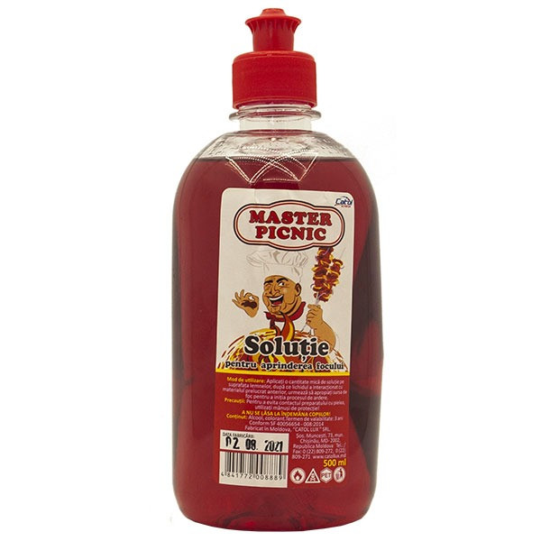 Solutie de aprindere a focului MASTER PICNIC 500 ml Solutie de aprindere a focului MASTER PICNIC 500 ml