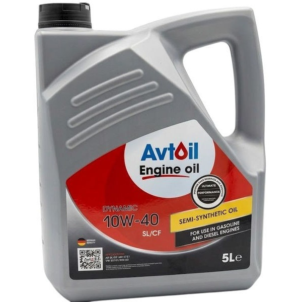 Масло моторное 10W40 Dynamic SL/CF 5л. "Avtoil" Масло моторное 10W40 Dynamic SL/CF 5л. "Avtoil"