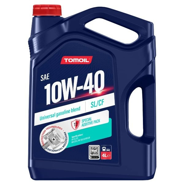 Tomoil масло моторное п/с SAE 10W40 SL/CF 4L Tomoil масло моторное п/с SAE 10W40 SL/CF 4L