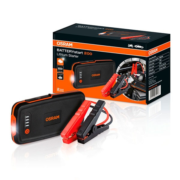 Пусковое устройство с функцией POWERBANK Osram OBSL200 BATTERYSTART 200 Пусковое устройство с функцией POWERBANK Osram OBSL200 BATTERYSTART 200