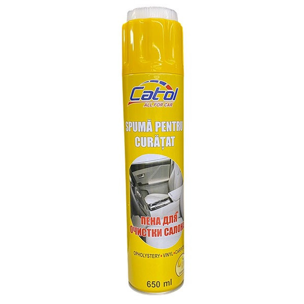 Spuma spray pentru curatarea textil de interior 650ml (Lemon) Catol Spuma spray pentru curatarea textil de interior 650ml (Lemon) Catol