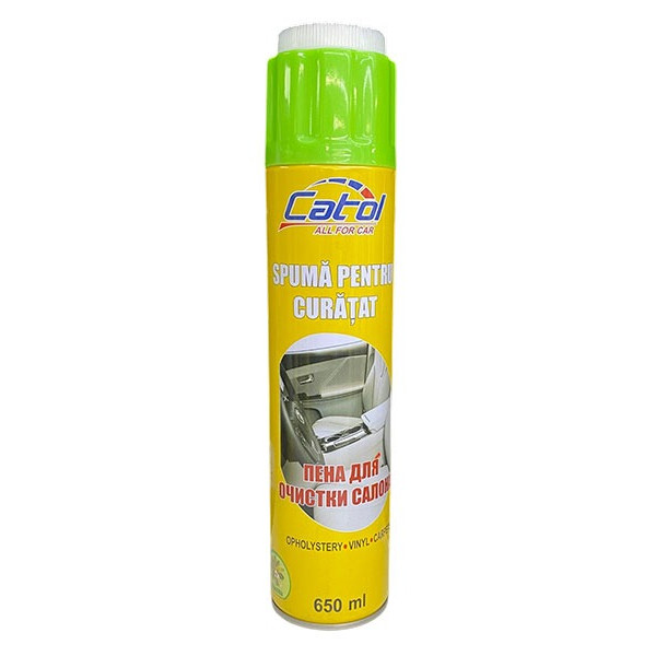 Spuma spray pentru curatarea textil de interior 650ml (Vanilla) Catol Spuma spray pentru curatarea textil de interior 650ml (Vanilla) Catol