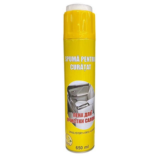Spuma spray pentru curatarea textil de interior 650ml (Lemon) Spuma spray pentru curatarea textil de interior 650ml (Lemon)