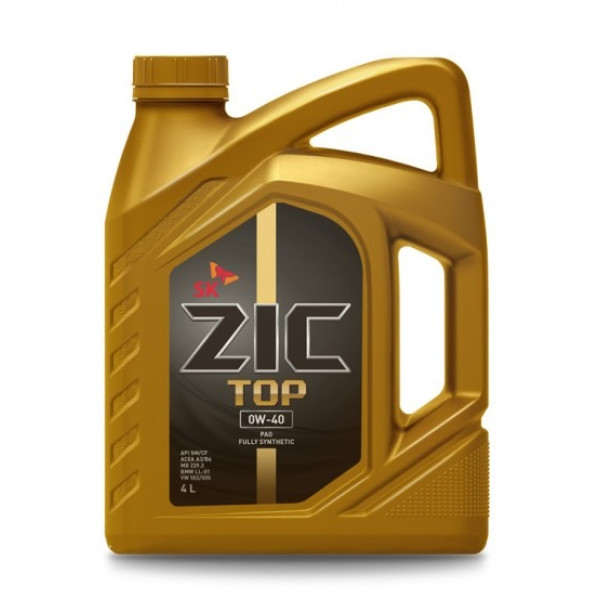 Ulei de motor ZIC TOP 0W-40 4L Ulei de motor ZIC TOP 0W-40 4L