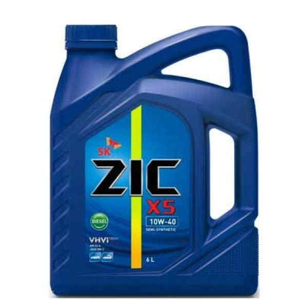 Моторное масло ZIC X5 10W-40 6L Моторное масло ZIC X5 10W-40 6L