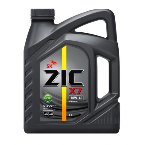 Корейское масло ZIC X7 10W-40 Diesel 4L Корейское масло ZIC X7 10W-40 Diesel 4L