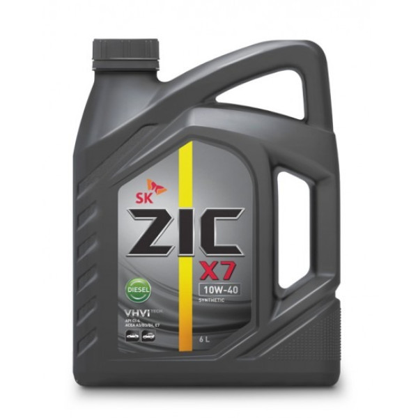 Корейское масло ZIC X7 10W-40 Diesel 6L Корейское масло ZIC X7 10W-40 Diesel 6L
