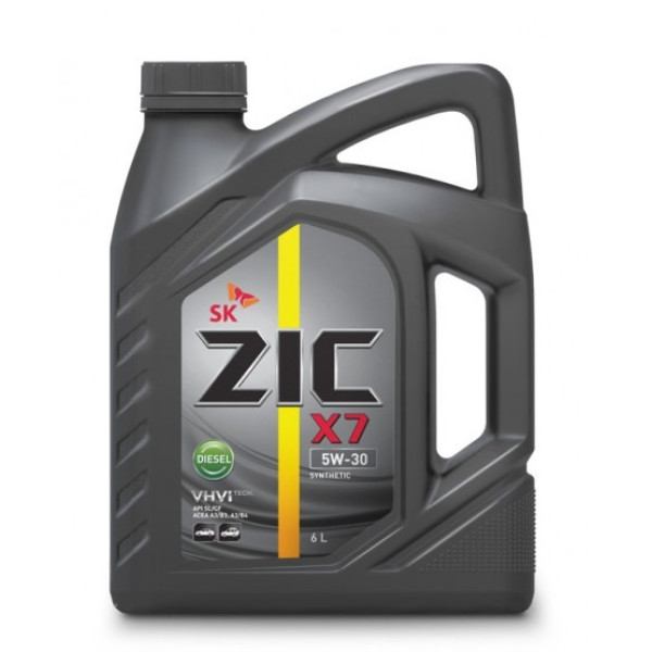 Корейское масло ZIC X7 5W-30 Diesel 6L Корейское масло ZIC X7 5W-30 Diesel 6L