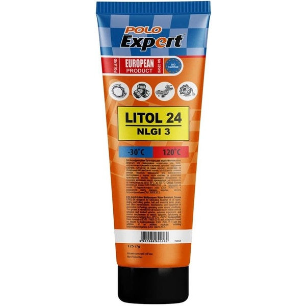 Unsoare pe bază de litiu Litol-24 Polo Expert 0,150 l tub (0,125 kg) Unsoare pe bază de litiu Litol-24 Polo Expert 0,150 l tub (0,125 kg)