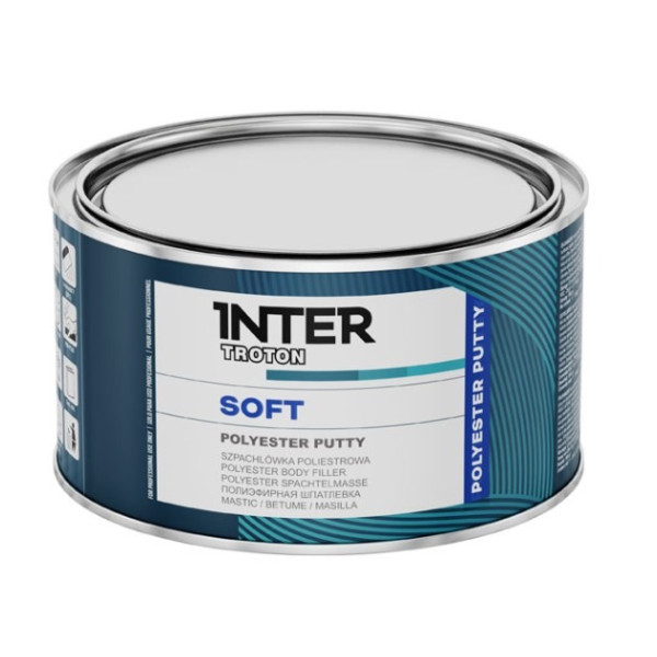 Шпатлевка мягкая полиэфирная INTER TROTON SOFT 400 г Шпатлевка мягкая полиэфирная INTER TROTON SOFT 400 г