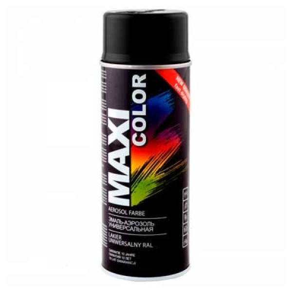 Vopsea spray Maxi Color MX9011 RAL9011Grafit negru 400ml Vopsea spray Maxi Color MX9011 RAL9011Grafit negru 400ml