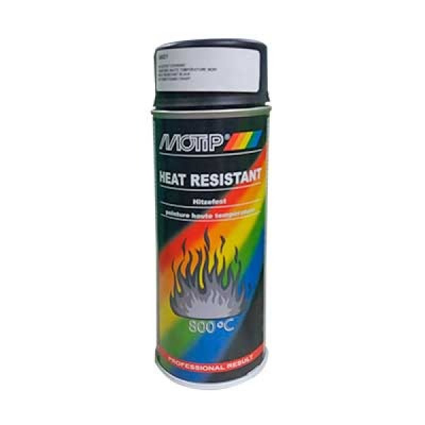Краска термостойкая Motip 04031 чёрный мат 400ml Краска термостойкая Motip 04031 чёрный мат 400ml
