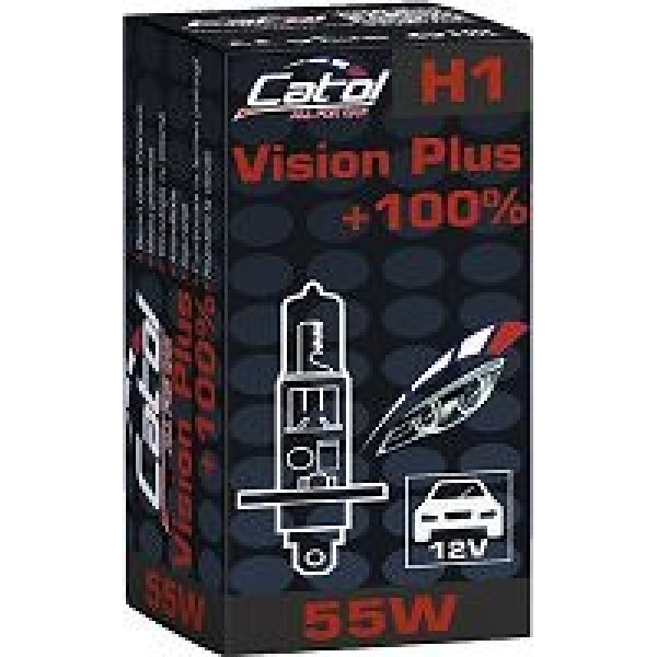 Bec auto H1 12V/55W, P14,5s Vision Plus+100% Bec auto H1 12V/55W, P14,5s Vision Plus+100%