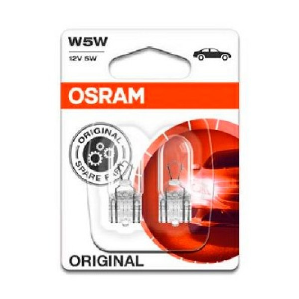 Автолампы Osram Original W5W 12V 5W 2825-02B Автолампы Osram Original W5W 12V 5W 2825-02B