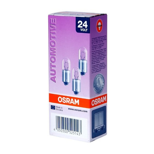 Bec auto OSRAM 24V T4W BA9s (3930) Bec auto OSRAM 24V T4W BA9s (3930)