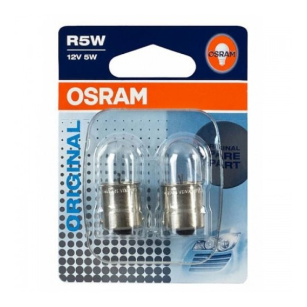 Автолампа OSRAM 12V R5W BA15s (5007-02B) Автолампа OSRAM 12V R5W BA15s (5007-02B)