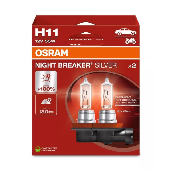 Автолампа Osram 64211 NBS 55W 12V PGJ19-2 H11 Автолампа Osram 64211 NBS 55W 12V PGJ19-2 H11