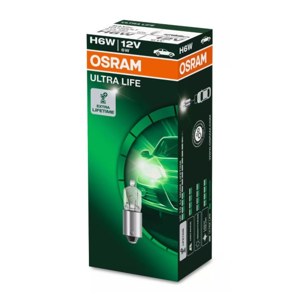 Автолампа Osram 64132 ULT 6W 12V BAX9S Автолампа Osram 64132 ULT 6W 12V BAX9S