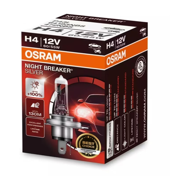 Bec auto Osram 64193 NBS 60/55W 12V P43T H4 Bec auto Osram 64193 NBS 60/55W 12V P43T H4