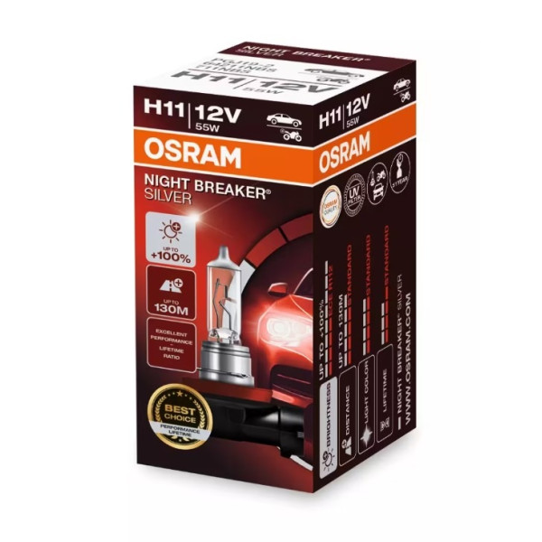 Автолампа Osram 64211 NBS 55W 12V PGJ19-2 H11 Автолампа Osram 64211 NBS 55W 12V PGJ19-2 H11