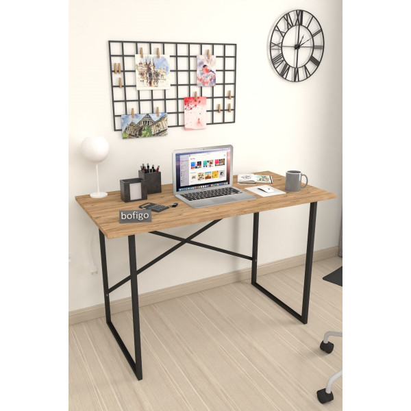 Металлический офисный стол Nex Home 120 x 60 см, Дуб