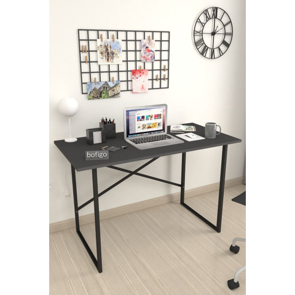 Masa de birou Metal Nex Home 120 x 60 cm, Antracit