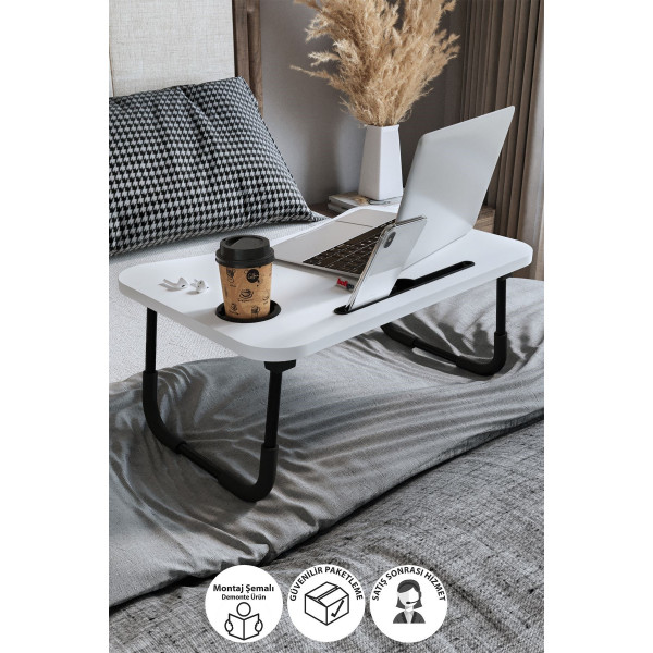 Masuta pentru laptop Nex Home 59 x 39 x 26 cm, Alb Masuta pentru laptop Nex Home 59 x 39 x 26 cm, Alb