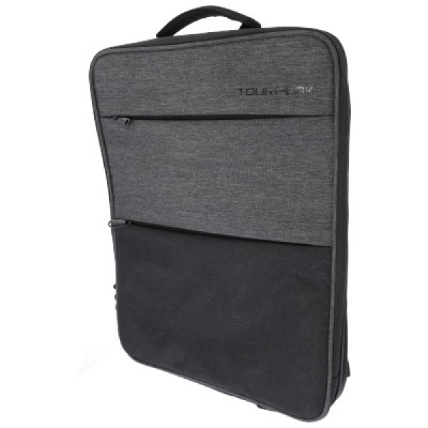 Rucsac pentru laptop, slim, Jumi, 41x16x31cm, Negru/gri
