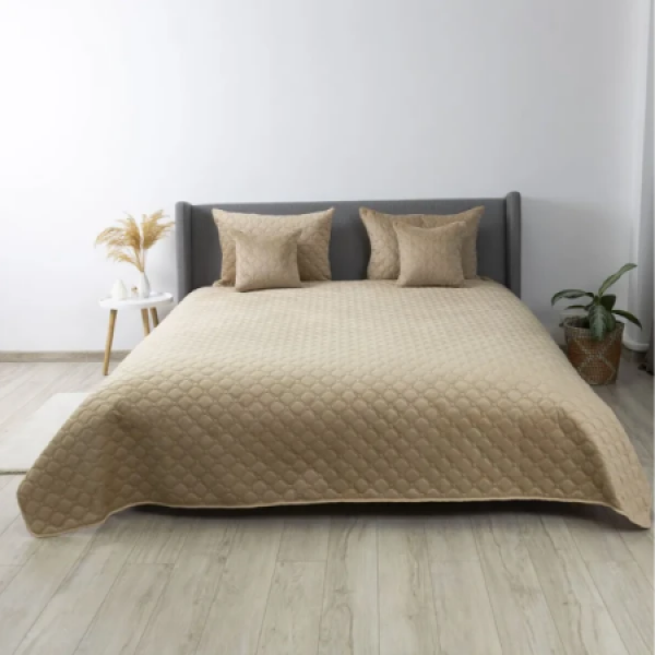 Покрывало Relaxe Home VELOUR 220 x 240 см Gold Beige Покрывало Relaxe Home VELOUR 220 x 240 см Gold Beige