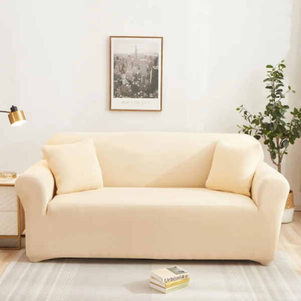 Husa pentru canapea Relaxe Home Solid Sofa Cover 1 loc (90-140 cm) Bej deschis