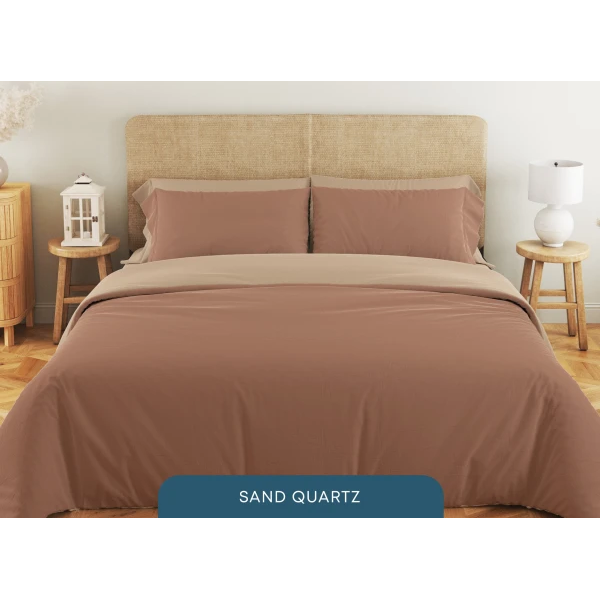 Set de lenjerie pentru pat Relaxe Home Soft Dreams 200 x 220 cm Sand Quartz