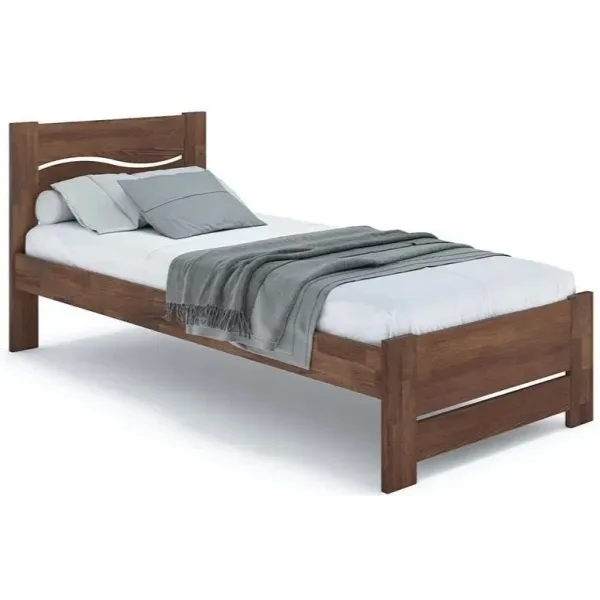 Pat din lemn KLEN Venetia 90 x 200 cm Nuc