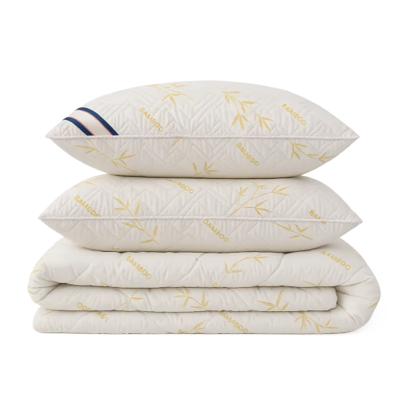 Set Plapuma + 2 perne Somnart Bamboo 200 x 220 cm