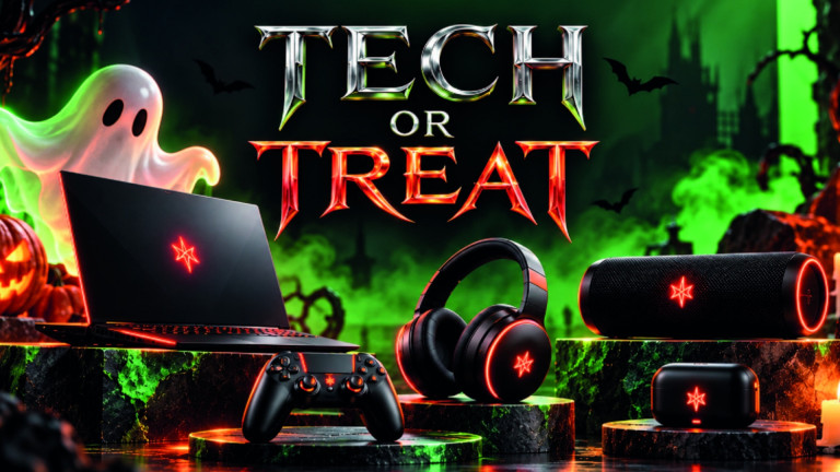 Tech or Treat — promoție de Halloween la laptopuri, monitoare, produse gaming, audio și gadgeturi