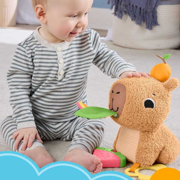 Плюшевая игрушка «Капибара» от Fisher-Price Плюшевая игрушка «Капибара» от Fisher-Price