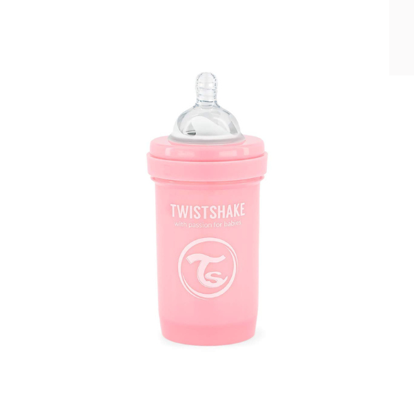 Biberon Anti-Colici, Roz Pastel, 260 ml, 0+ luni Biberon Anti-Colici, Roz Pastel, 260 ml, 0+ luni