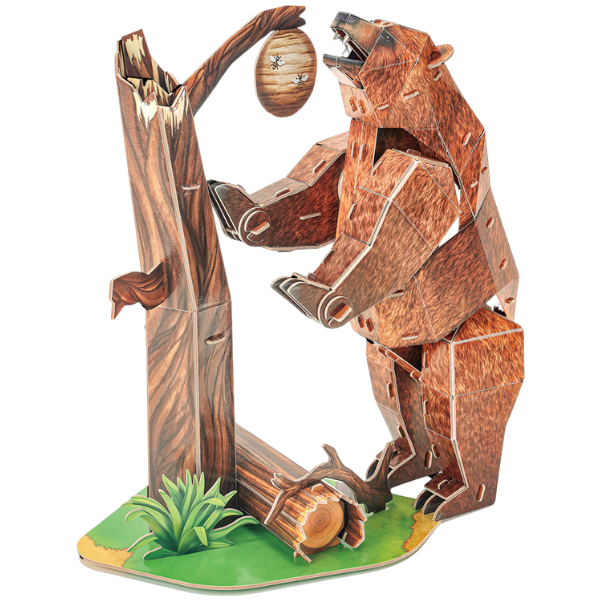 3D puzzle „Urs brun”, 88 elemente 3D puzzle „Urs brun”, 88 elemente