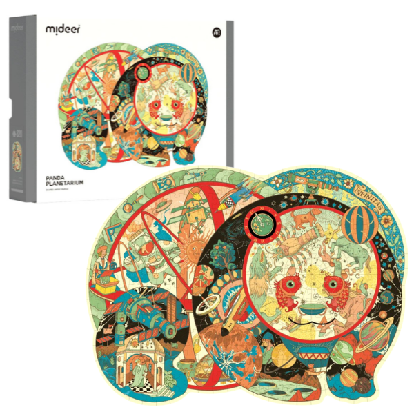 Puzzle cu detalii neobișnuite „Panda Planetariu”, 330 elem. Puzzle cu detalii neobișnuite „Panda Planetariu”, 330 elem.